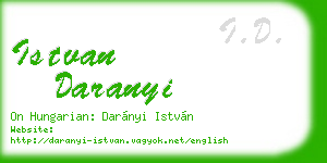 istvan daranyi business card